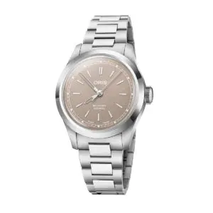 Oris Big Crown con esfera beige y brazalete de acero