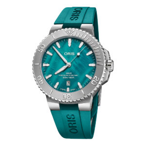 Oris New York Harbor Limited Edition II con esfera turquesa y correa de caucho